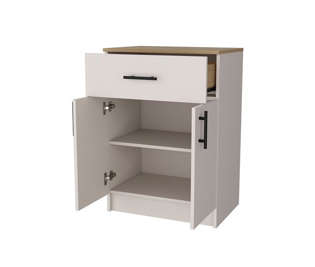 Alacena Mayorca en melamina con 2 puertas , 2 estantes y cajon Beige