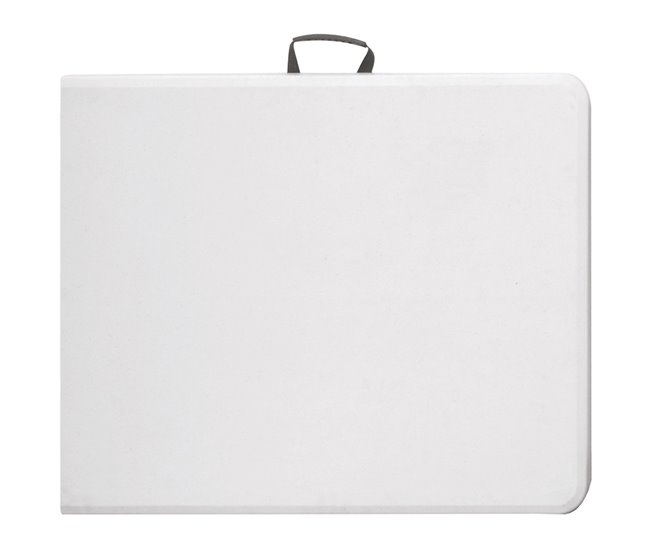 Acomoda Textil – Mesa Rectangular Portátil para Jardín y Terraza. Blanco