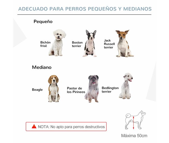 Barrera para Perros Madera de Pino PawHut Blanco