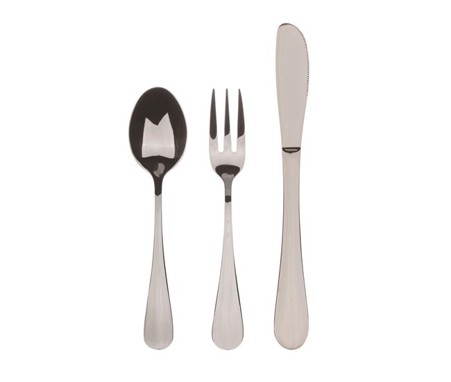 Set de 3 Cubiertos infantiles MUNICH Bergner Plateado