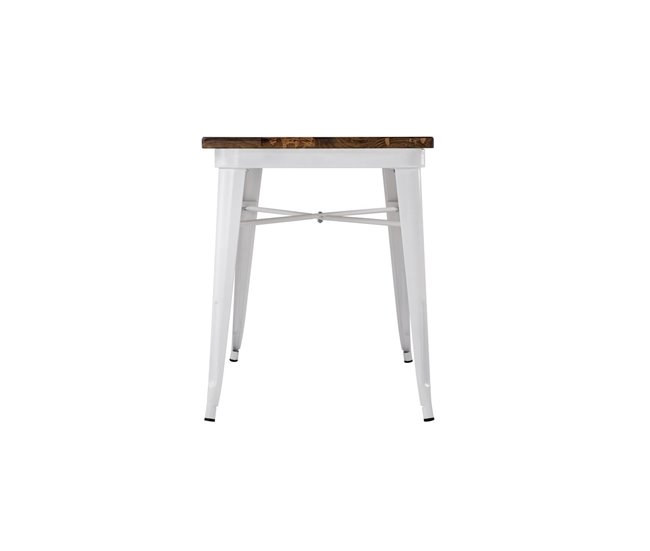 Mesa de cocina fija ADELAINE Natural/ Blanco