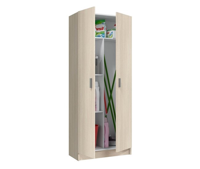 Armario Multiusos 2 puertas 3 zonas 73 Blanco