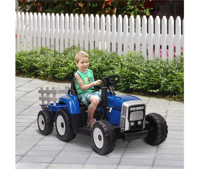 Coche Eléctrico Infantil PP, Metal HOMCOM Azul