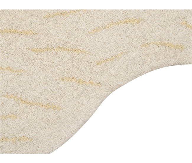 Beliani Alfombra para niños IOREK Blanco/ Beige