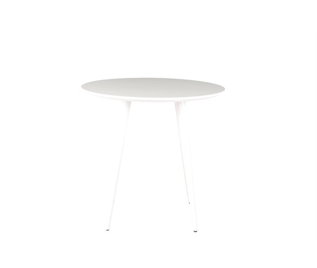 Mesa de cocina ARO fija MDF 80x80cm blanca Blanco