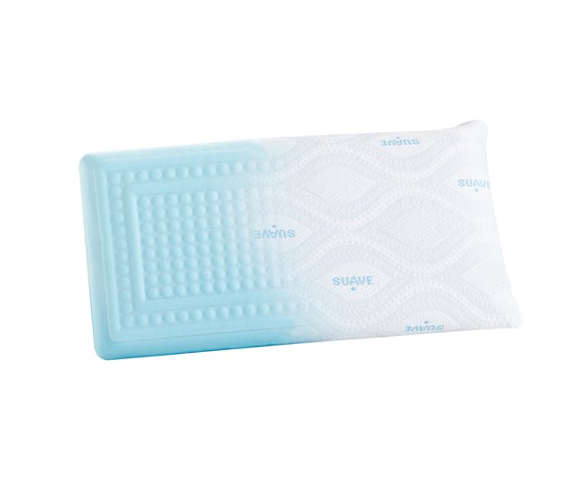 Almohada Técnica Esferas Firmeza Alta Azul