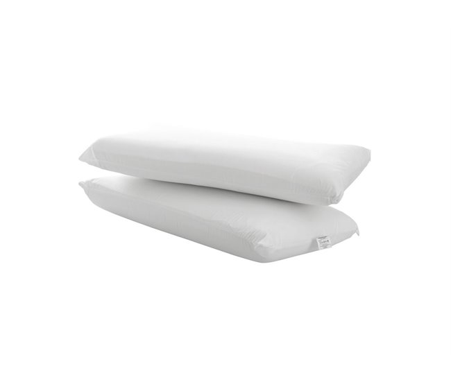Pack 2 almohadas 70cm PIKOLÍN VISCOELÁSTICA Blanco