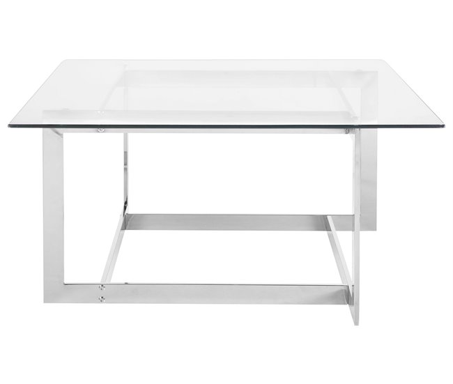 Beliani Mesa de centro CRYSTAL 80x80 Dorado