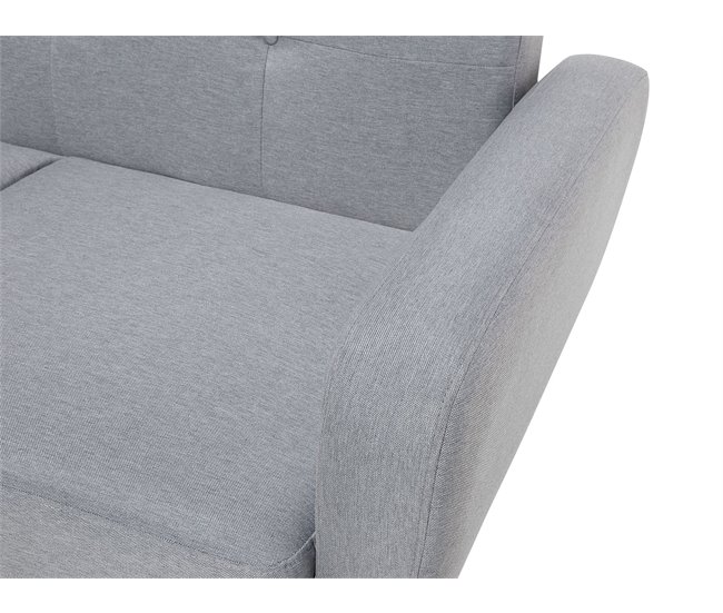 Beliani Sofá de 2 plazas Poliéster FLORLI Gris Claro