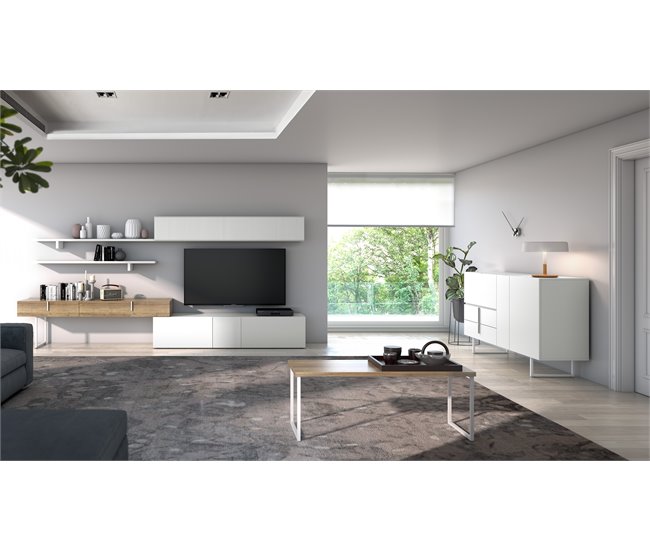 Módulo bajo 3 puertas OSLO 150cm blanco Blanco