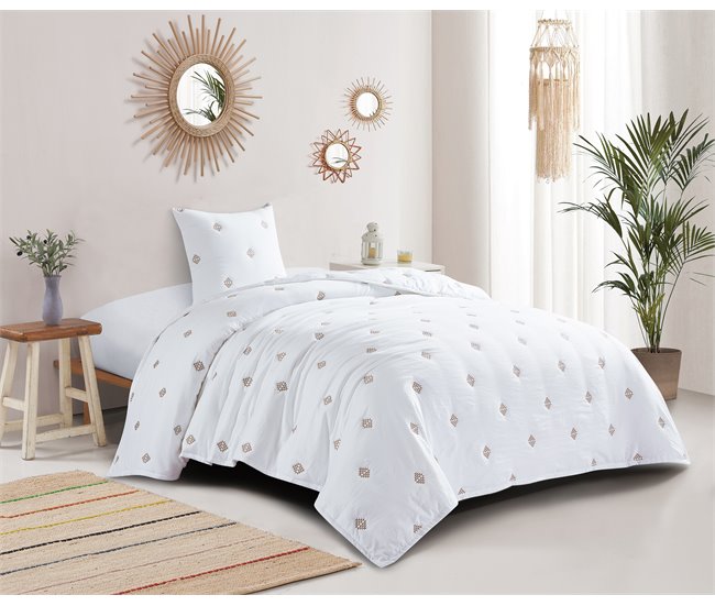 Colcha ultrasuave bordada OTTO 