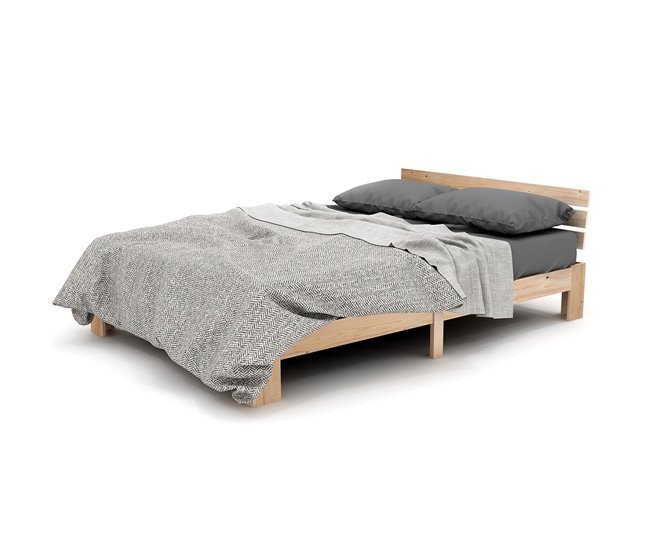 Camas de matrimonio 144x210 Natural