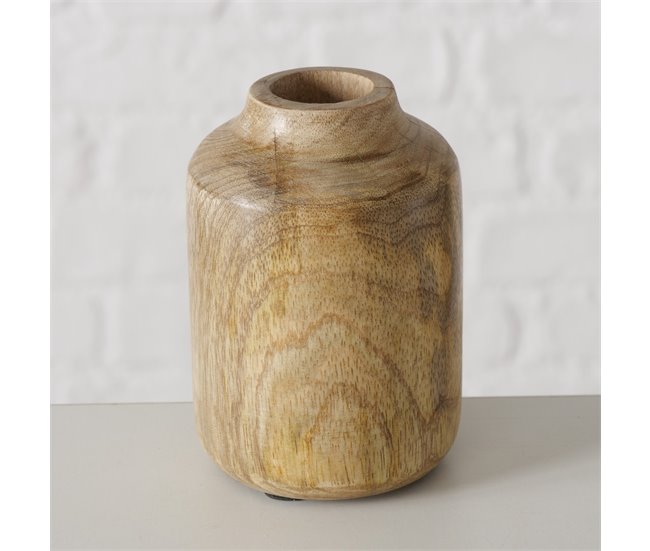 Jarrón PURE 10cm marca  BOLTZE Madera Clara