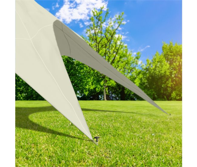 Carpa de estrella - Plástico Crema