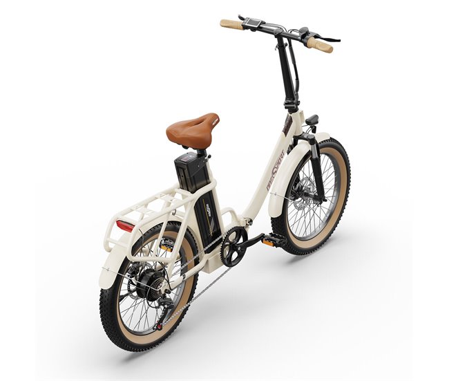 Bicicleta Eléctrica ONESPORT OT16-2 - Motor 250W Batería 48V17Ah Blanco