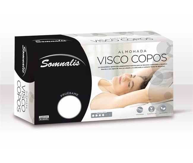 Almohada viscoelástica VISCOSOMNALIS medida 70cm Blanco
