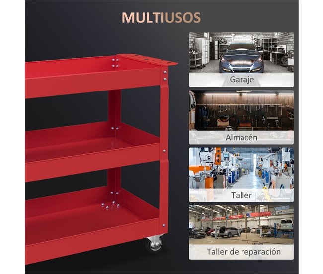 Carro de Herramientas Acero Laminado en Frío DURHAND 83 Azul