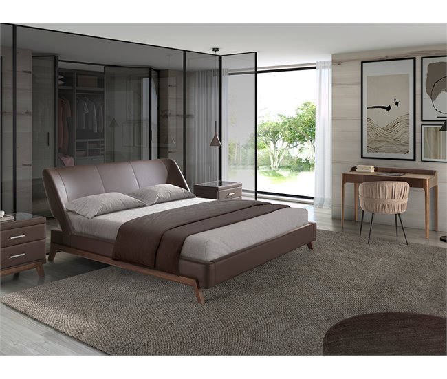 ANGEL CERDA Silla tela marrón Marron