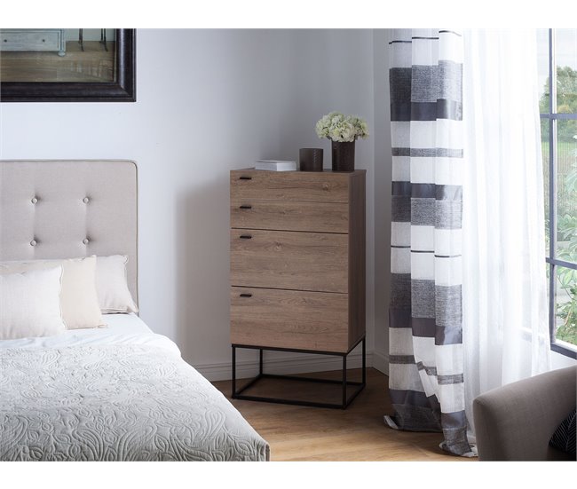 Beliani Cómoda ACRA 52 Gris Claro