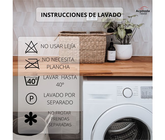 Acomoda Textil – Juego de Sábanas Lisas de Verano. 