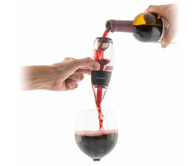 Aireador de Vino con Filtro, Soporte y Funda Transparente