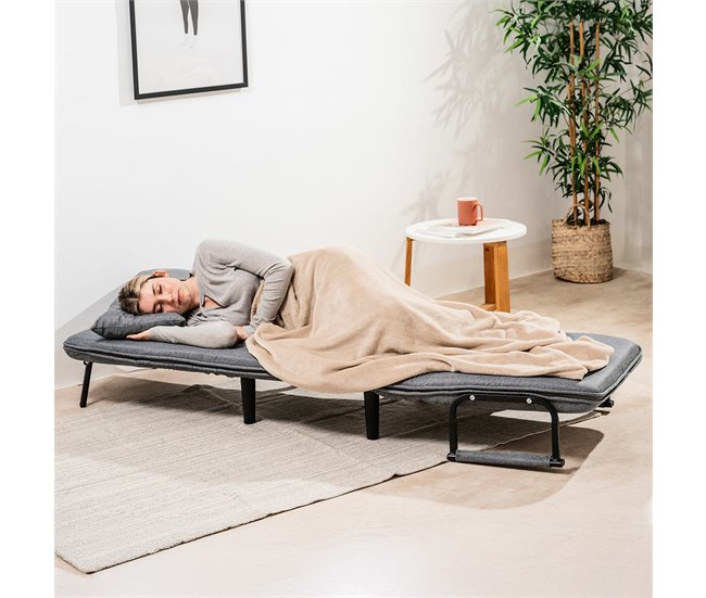 Sofá Cama Convertible Individual 4 en 1 Gris