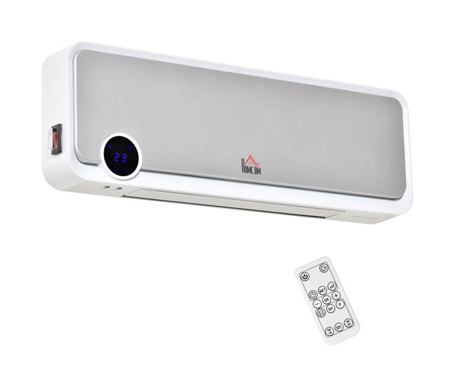 Calefactor Cerámico de Pared PP, PA HOMCOM, hogar - climatización Multicolor