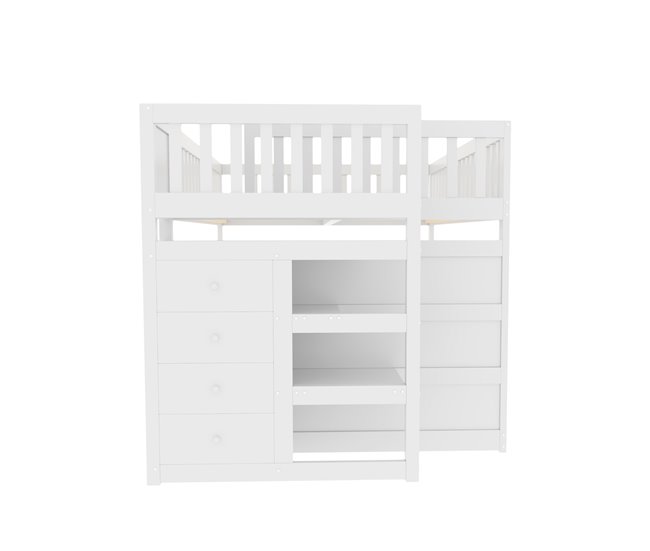 Cama litera 145x247 Blanco