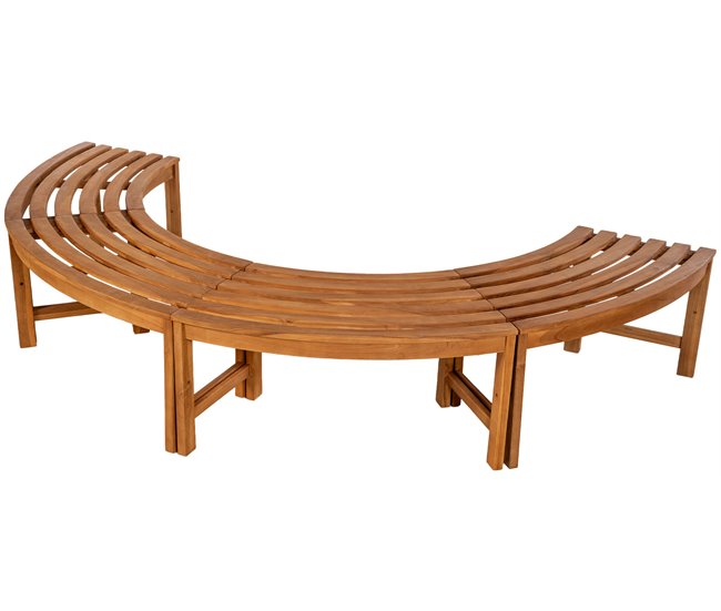 Banco de jardín - Male - Madera 250x125 Marron