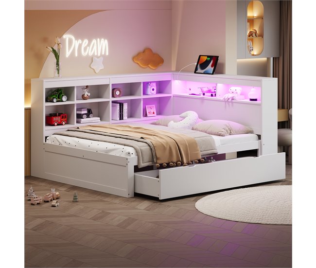 Camas nido 165x222 Blanco