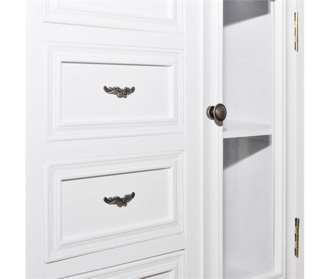 Aparador cajones estantes 4402197 Blanco/ Beige