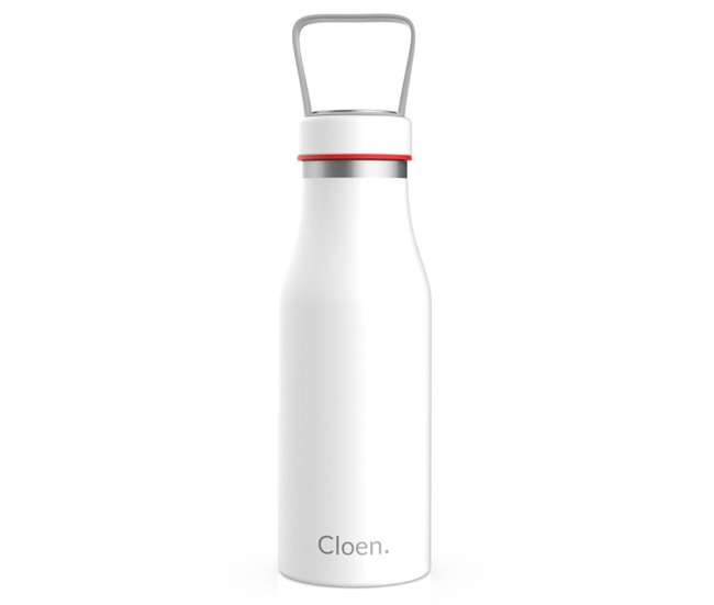 Botella Cloen Triple Capa, 500ml, Acero Inoxidable, Cloen Bottle Blanco