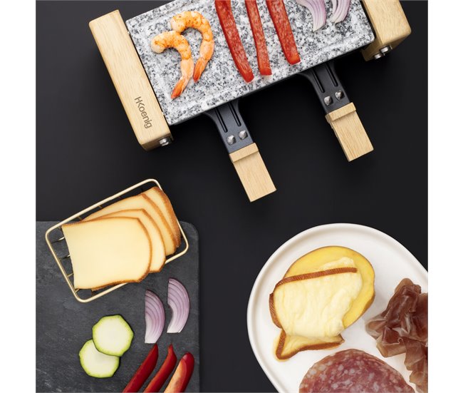 Raclette 2 Personas Wod2 H.koenig Gris/ Madera