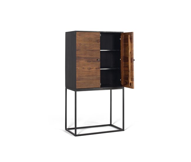Alacena 2 puertas de madera de palisandro - GINER Y COLOMER Multicolor