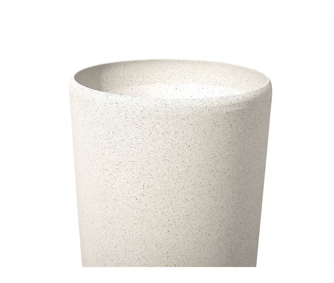 Beliani Conjunto de 2 macetas ABDERA Beige