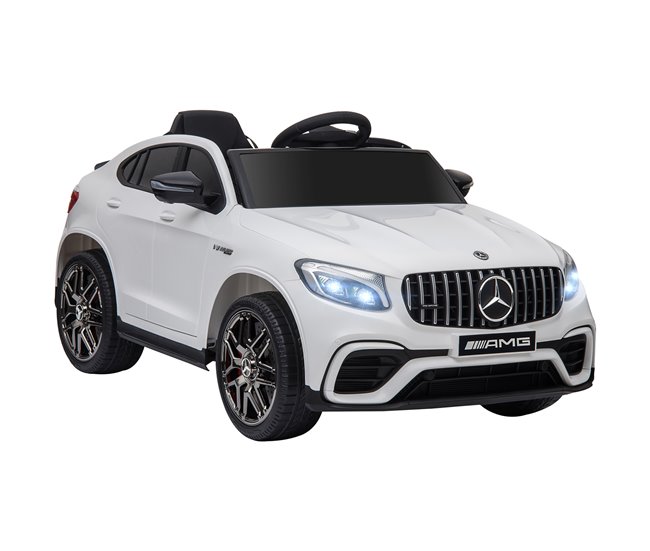 Coche Eléctrico PP, Acero HOMCOM Blanco