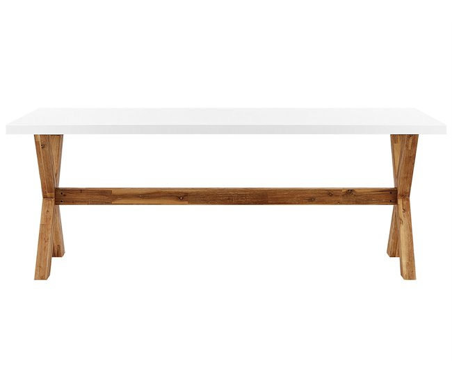 Beliani Conjunto de comedor OLBIA Blanco