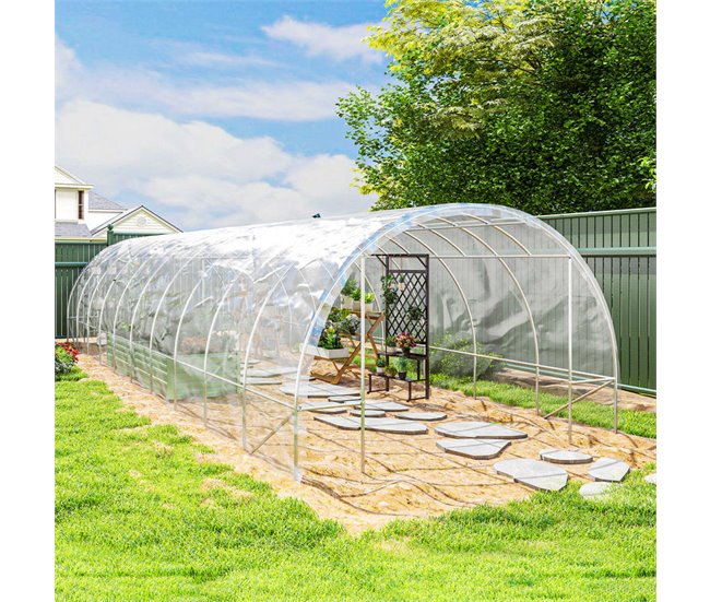 Cubierta de Invernadero Polipropileno Outsunny Transparente
