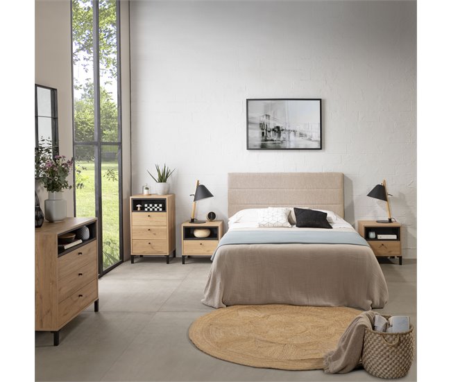 Cabecero tapizado Miconos Beige 150 Beige