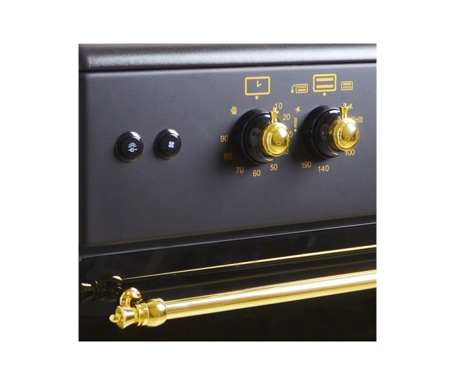 ALPHA Cocina de Gas VULCANO GOLD-90PB Negro