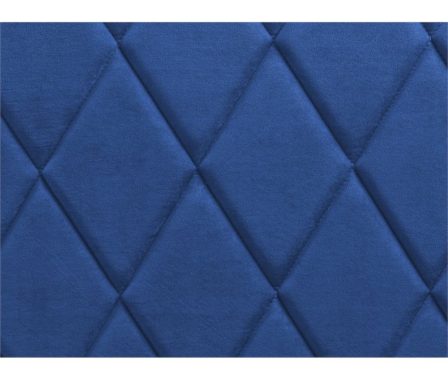 Beliani Cama con almacenaje Terciopelo ROCHEFORT 170x214 Azul Marino