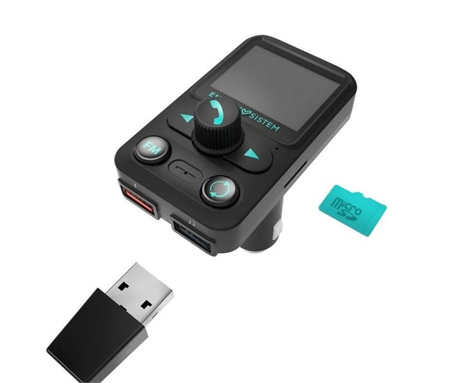 Reproductor MP4 Car Transmitter FM Xtra Negro