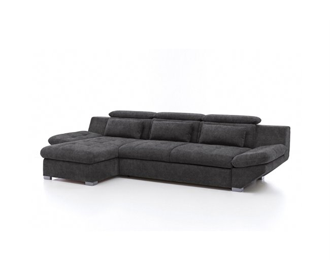 Chaise longue convertible en cama ETERNITY Antracita