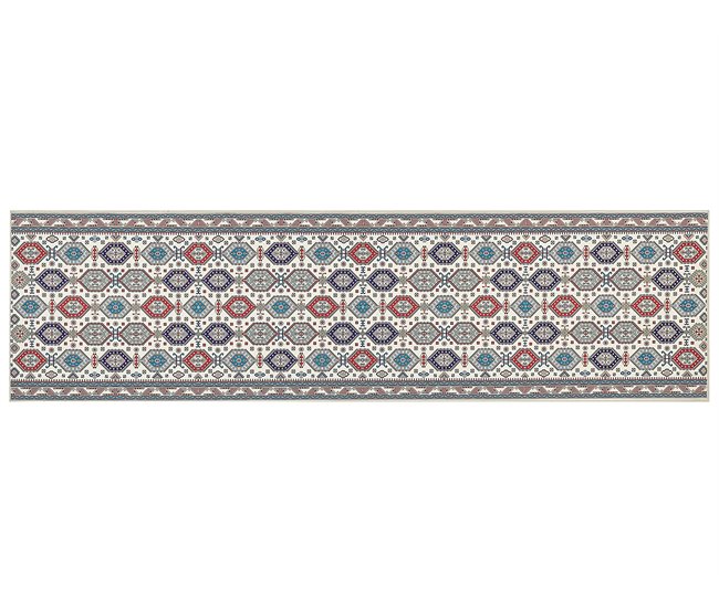 Beliani Alfombra de pelo corto HACILAR 80x300 Multicolor