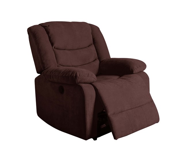 Sillón relax de tela CHEF2 Chocolate