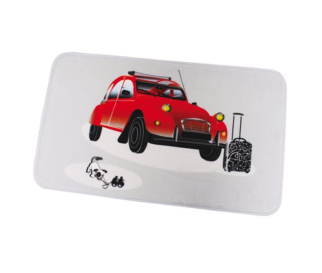 Alfombra De Baño Cottage 75x45 Rojo