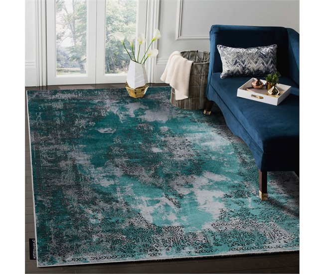 Alfombra DE LUXE moderna 6754 - Structural 160x220 Verde