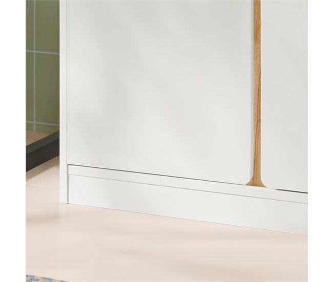 Armario Para Debajo Del Lavabo 2 Puertas BZR78-W SoBuy Blanco
