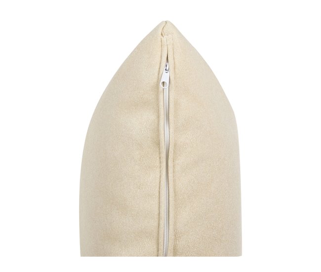 Beliani Chaise longue izquierdo Terciopelo LANNILS Crema