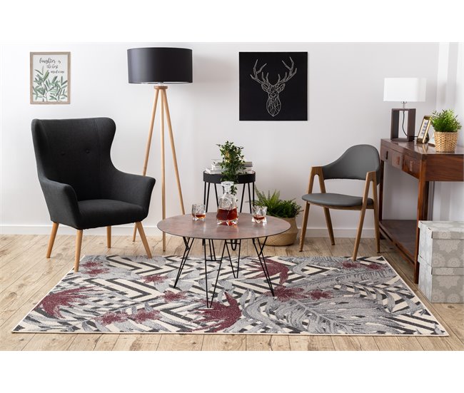 Alfombra HEOS 78540 Hojas Selva 160x220 Crema